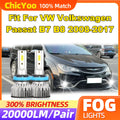 Fit For VW Volkswagen Passat B7 B8 2008-2015 2016 2017 60W Auto Fog Lamps 20000LM CSP Chip