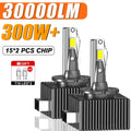D1S D3S LED Headlights HID D2S D4S D5S D8 Turbo LED 30000LM 300W Two-sided CSP Chip 6000K
