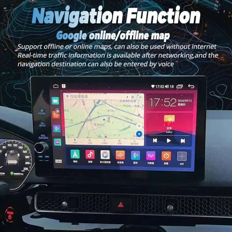 For Honda Civic Crv 2022-2025 Android Car Radio Screen Stereo Multimedia Video Player GPS  | AUTOKITSHOP