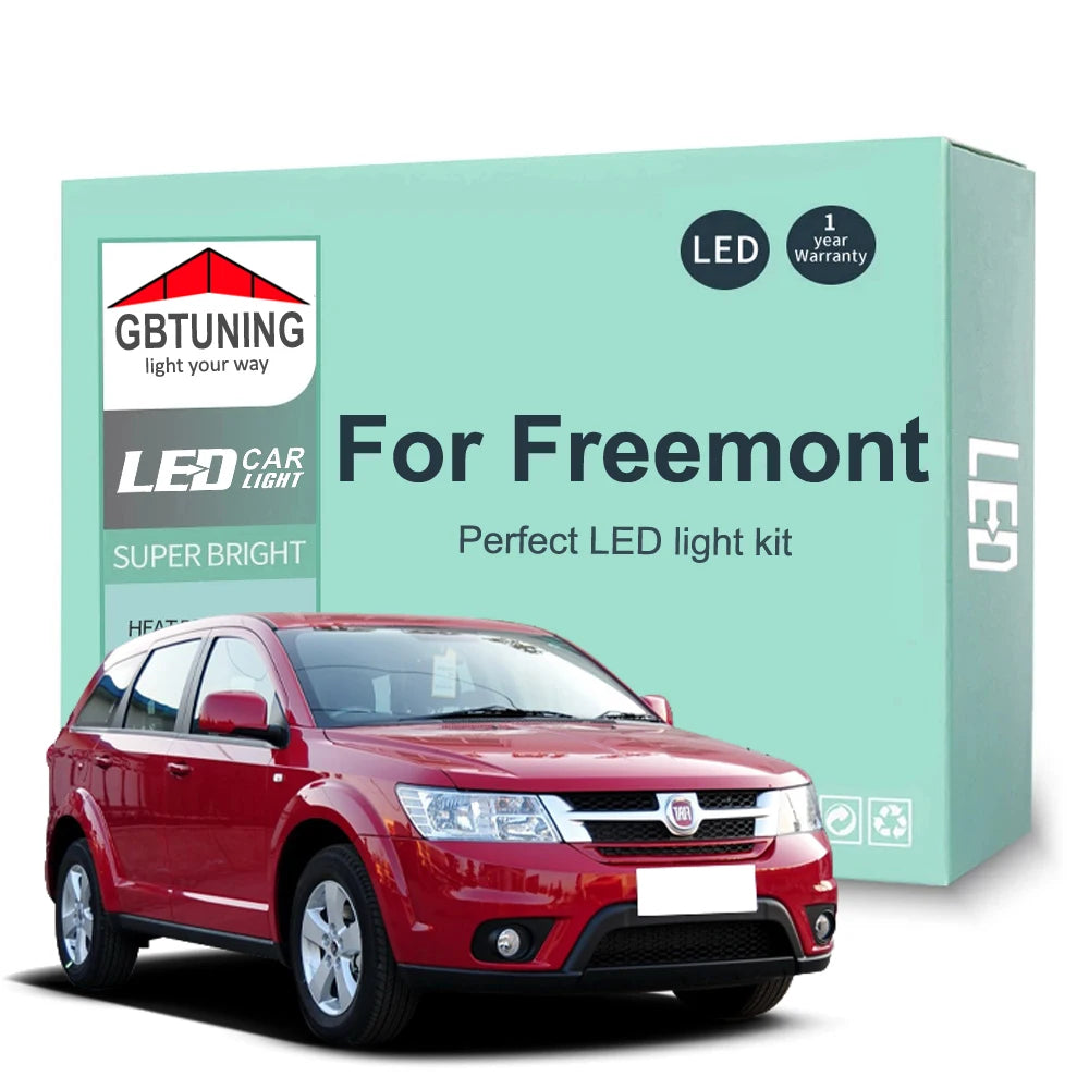 14-Piece LED Interior Light Kit for Fiat Freemont - Canbus Error-Free Bulbs | AUTOKITSHOP