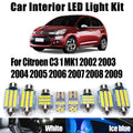 10-Piece LED Interior Light Kit for MK1 C3 - Canbus Error-Free Interior Bulbs