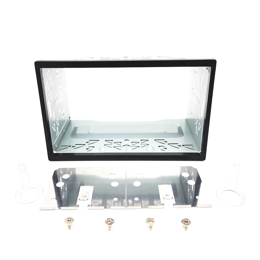 Universal 2DIN Metal Fascia Mounting Dash Kit for Car Radio DVD Stereo Installation Frame