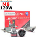 M8 Pro 120W 12000LM H7 LED Headlights Bulb H7 H8 H11 Car Headlight M8 LED Headlight Kit