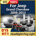 Roadsun 12V 35W HID Bulb Xenon Headlight D1S Lamp LED H11 Light 6000K for 2008 2009 2010 2