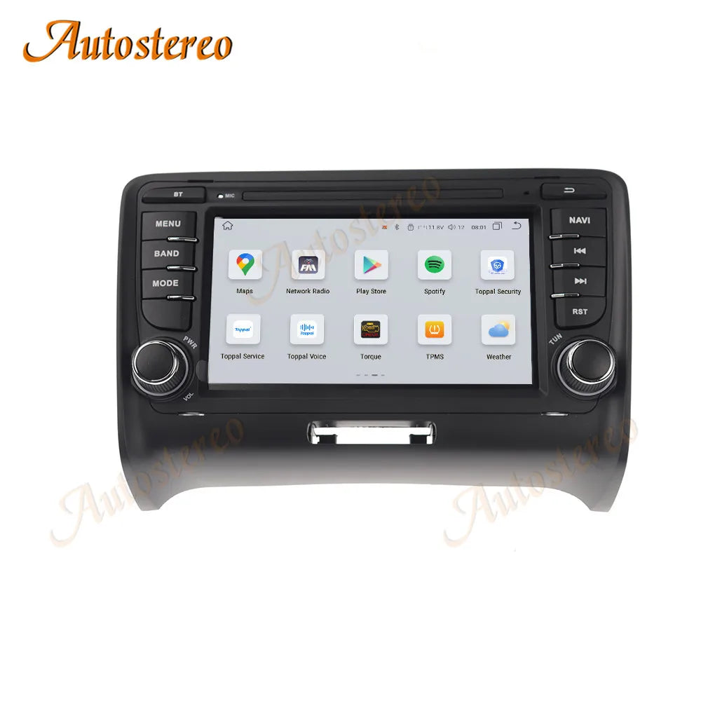7 Inch Android 14 Carplay For AUDI TT 2009-2015 Car GPS navigation Head Unit Multimedia Pl