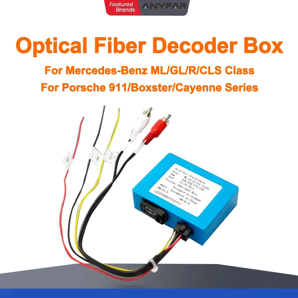 Car Stereo Radio Optical Fiber Decoder Most Box For Benz B200 ML SL SLK R350 C W203 CLK W2