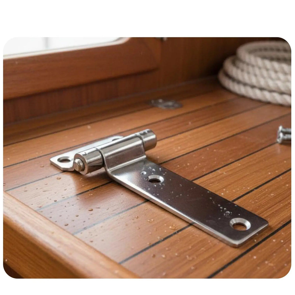 Stainless Steel Container Hinge Boat Hatch Hinge for Doors Gates - Automotive LED Light