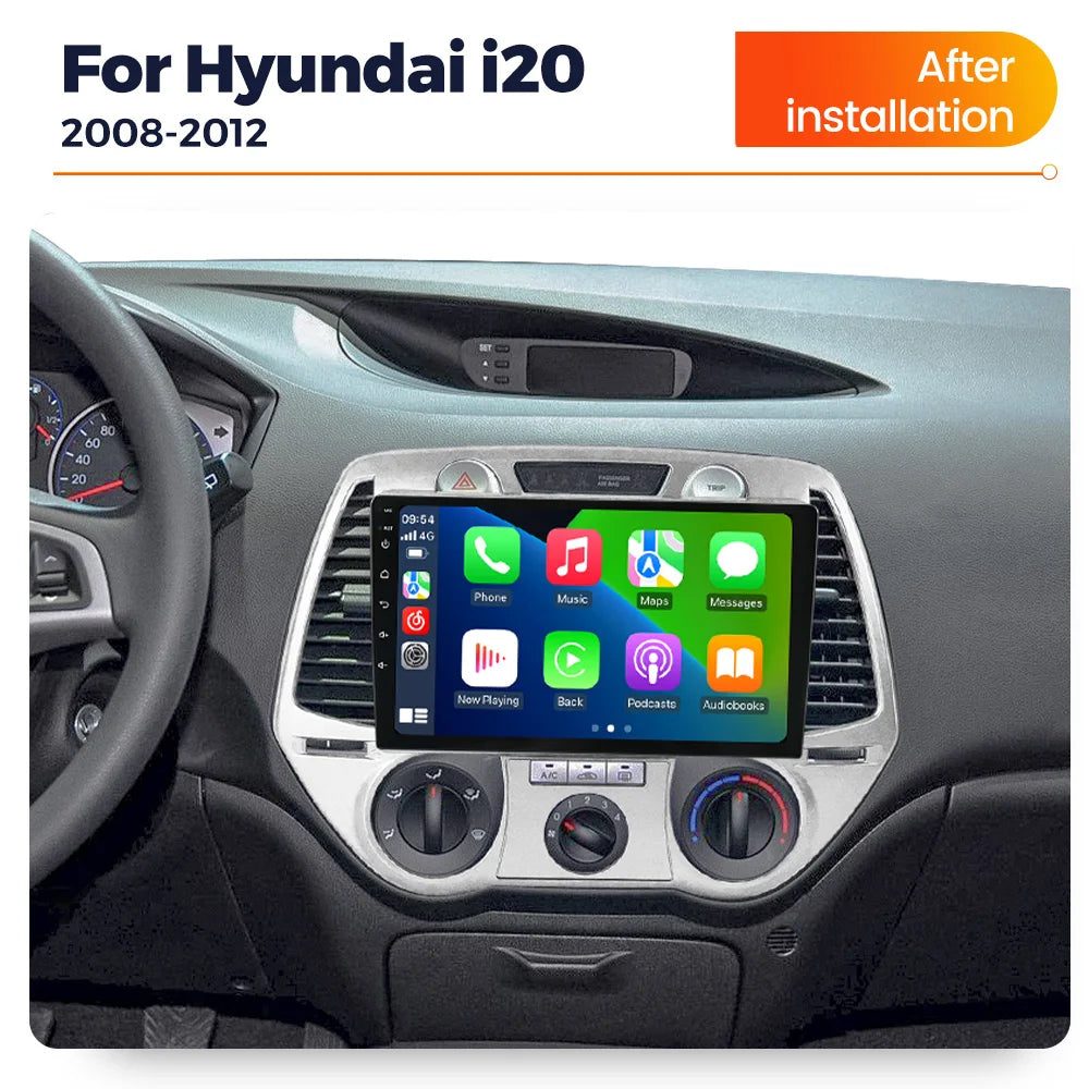 For Hyundai I20 2008 2009 2010 2011 2012 Android Carplay Auto Car Radio Multimedia Player  | AUTOKITSHOP