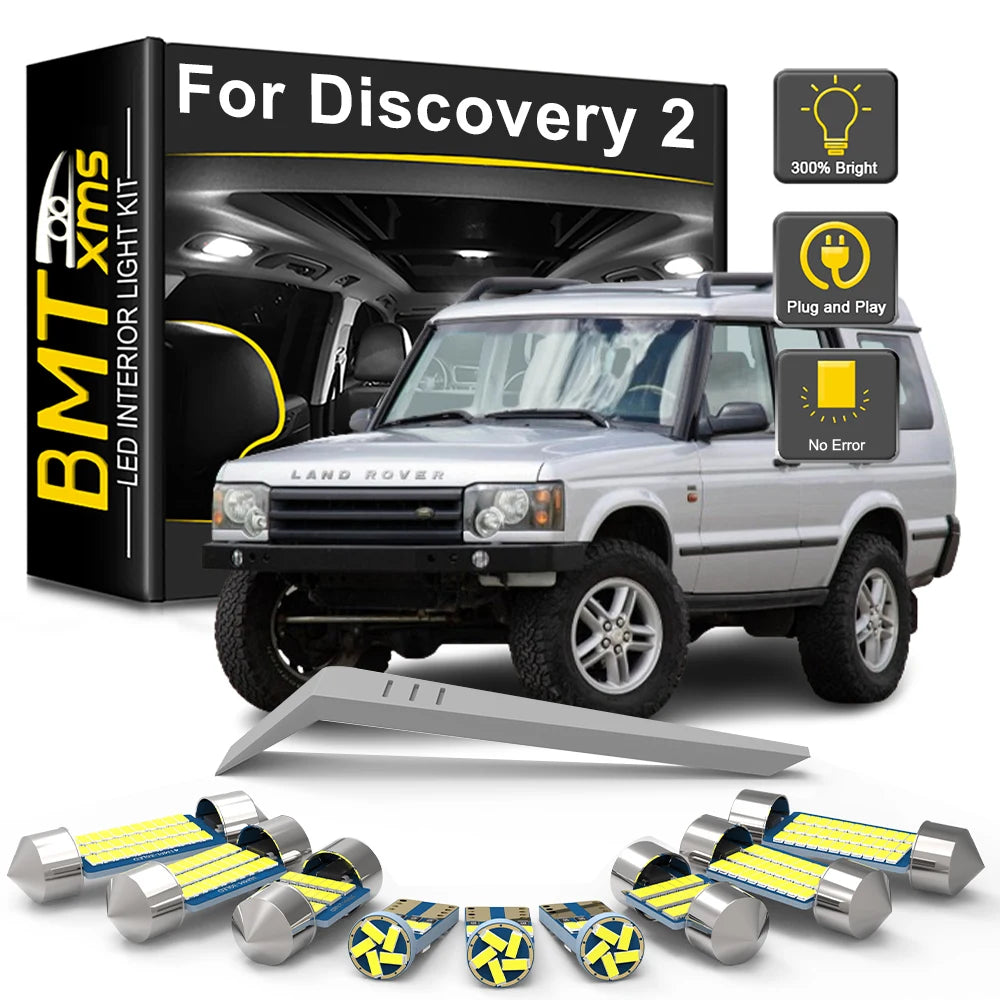 7-Piece LED Interior Light Kit for Land Rover Discovery II 2 L318 - Canbus Error-Free Bulbs | AUTOKITSHOP