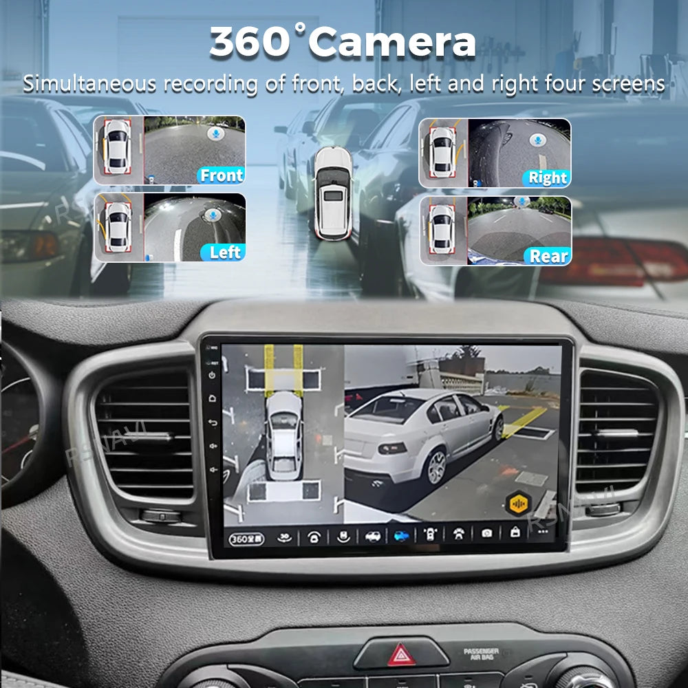 Android 16 For Kia Sorento 3 2014 - 2017 LHD 2K QLED Android Car Radio Multimedia Video Pl