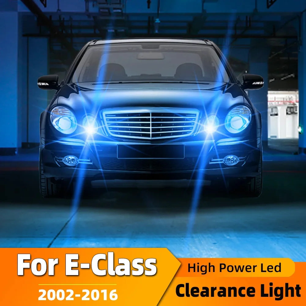 2-Piece LED Interior Light Kit for Mercedes Benz E Class W211 W212 A207 C207 S211 Accessories 2002-2016 - Canbus Dome...