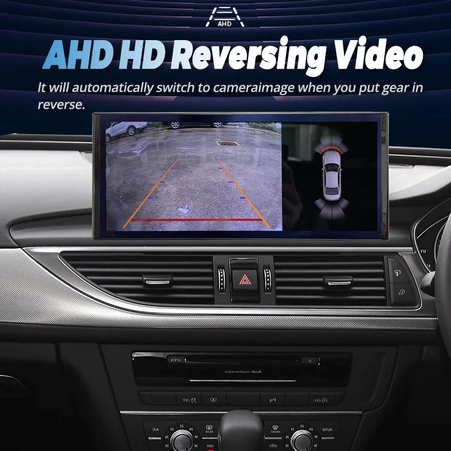 RHD Android 14 Touch Screen For Audi A6 S6 RS6 2012-2019 AHD 9/12.3INCH Carplay Navigation