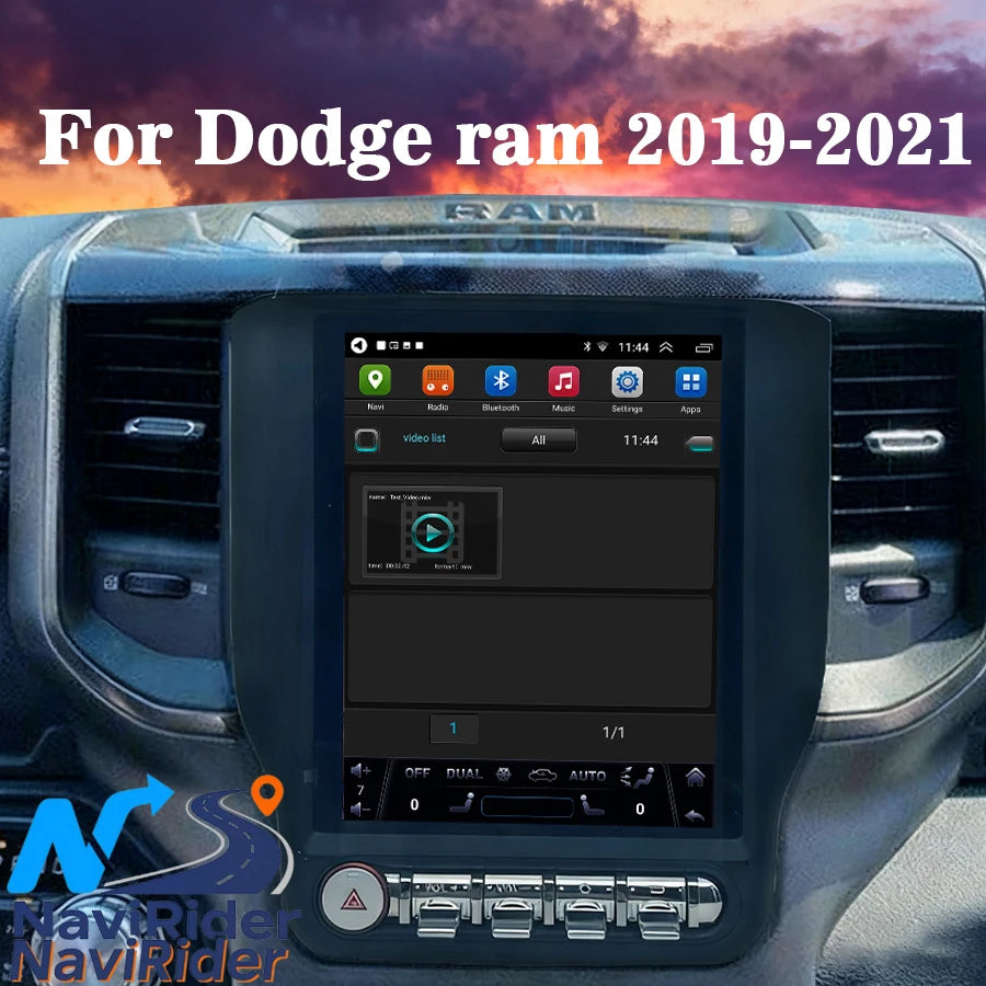 9.7 Inch For Dodge ram 2019-2021 Android Screen Multimedia Player Stereo Wireless CarPlay