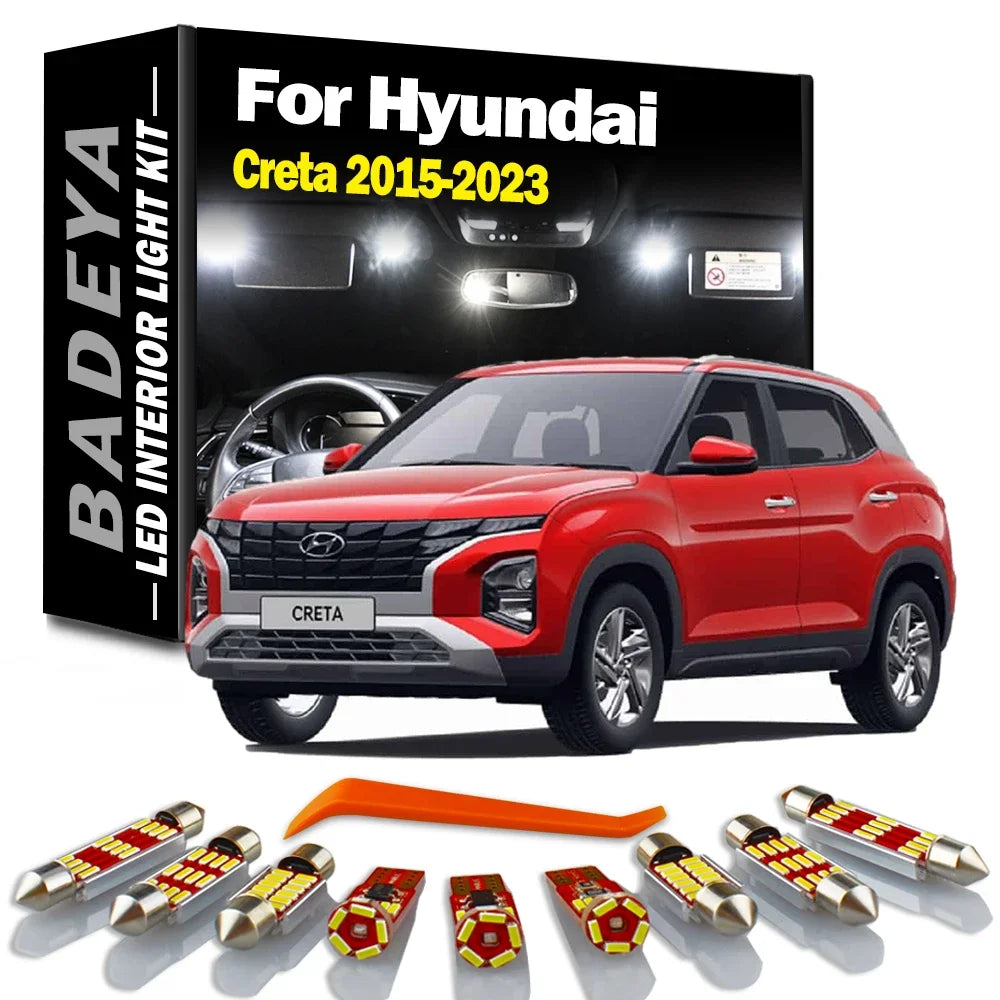 11-Piece LED Interior Light Kit for Hyundai Creta - Canbus Error-Free Bulbs | AUTOKITSHOP