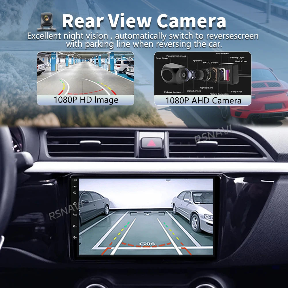 Qualcomm Android 16 For Kia RIO 4 2016- 2020 2K QLED Android Car Radio Multimedia Video Pl