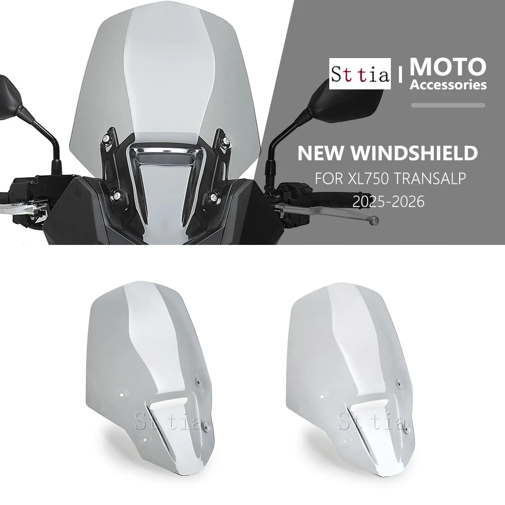 Sport Windscreen Viser For Honda XL750 Transalp 2025 2026 Windshield Spoiler Front Wind Shield S - Automotive LED Light
