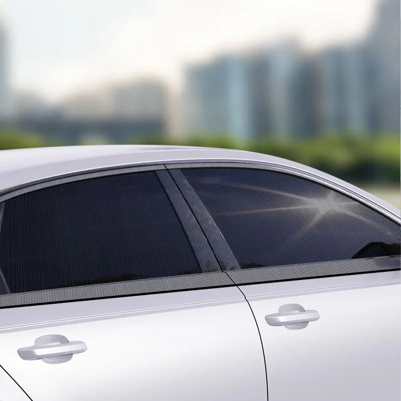 Car Sunshade Curtains Anti-UV Side Window Shades Car Curtains Nti-mosquito Mesh Net Protection R - Automotive LED Light