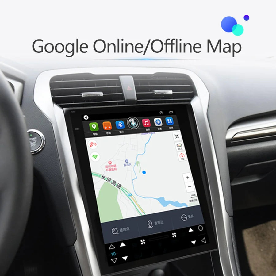 12.1Inch Android 13 Car Radio Multimedia Video Player For Mondeo Fusion MK5 Carplay Touch
