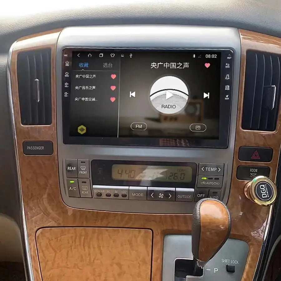For Toyota Alphard 2007 2006 2005 2004 Car Multimedia Player Android 13 Gps BT Navigation