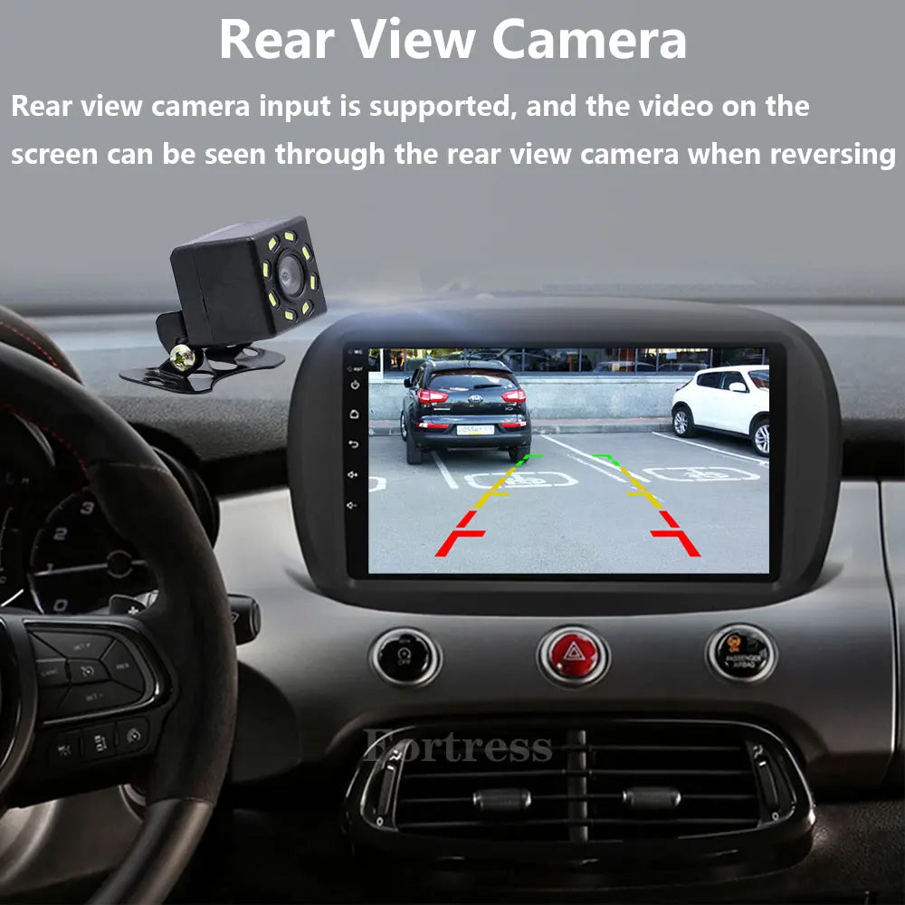 Android 16 Car Radio For Fiat 500X 2014 - 2020 Multimedia Video Player GPS 4G Carplay Auto