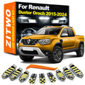 ZITWO 9Pcs LED Interior Dome Reading Plate Light Kit For Renault Duster Oroch 2015 2016 2017 201 - Automotive LED Light