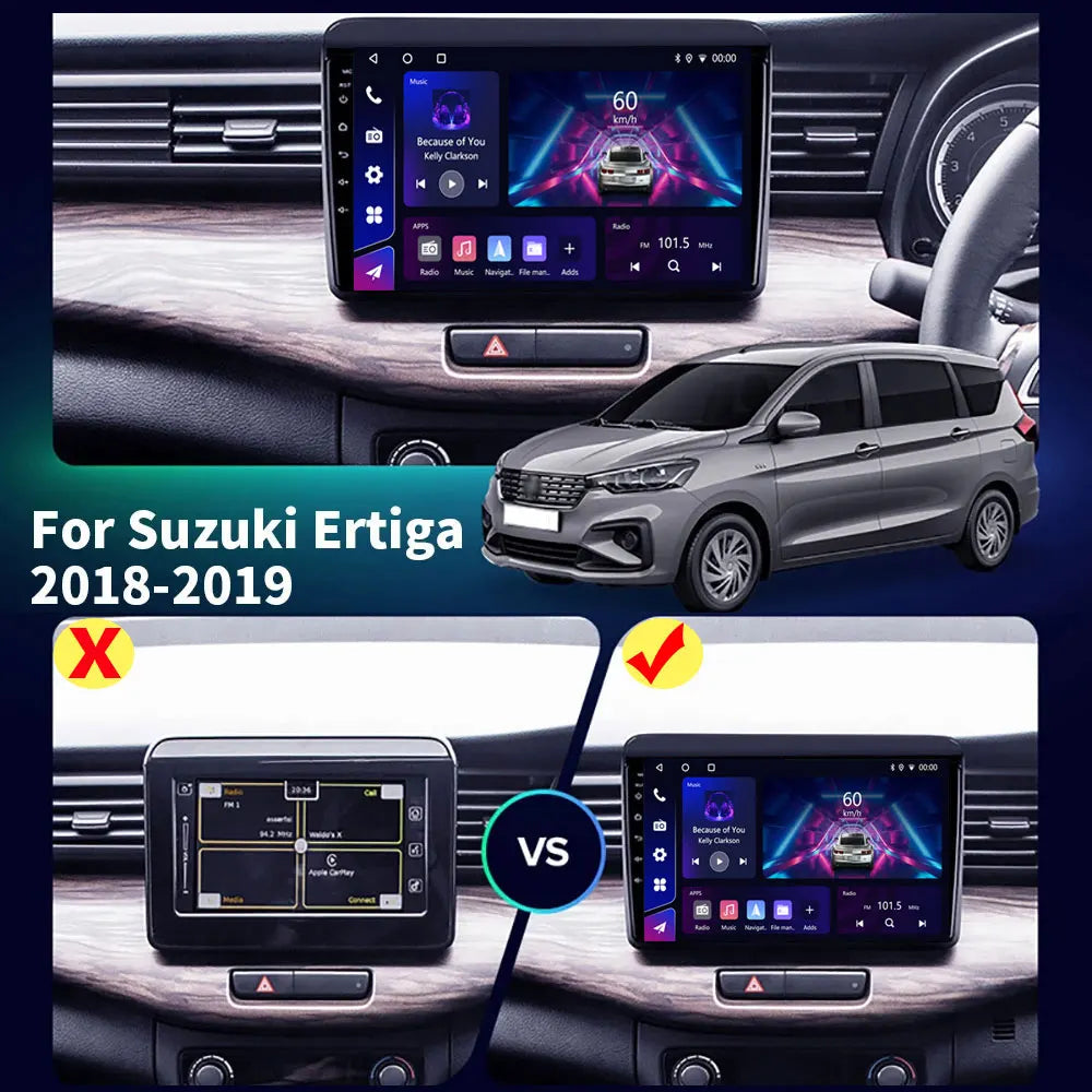 9" Android 16 Stereo For Suzuki ERTIGA 2018 2019 2020 Radio Multimedia Player Quad Core Bl