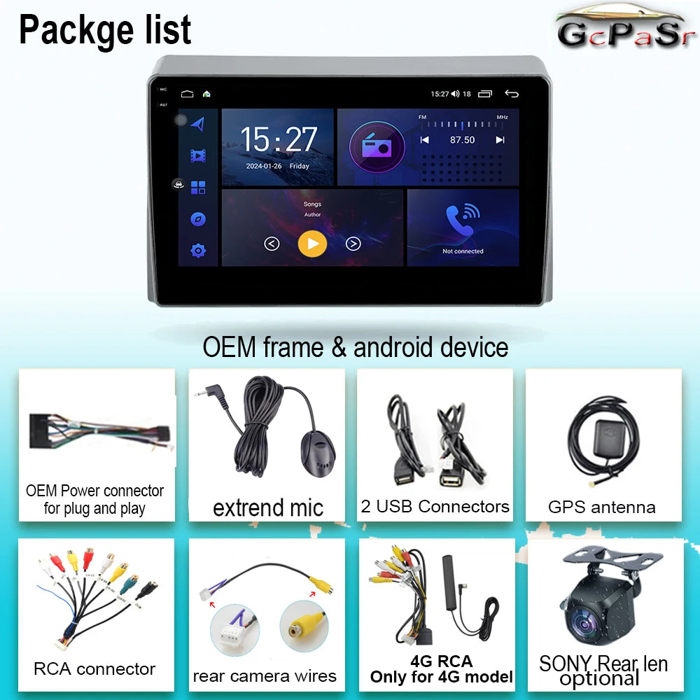 For Toyota Hiace XH10 H200 5 Ⅴ 2004 - 2021 Car Radio Android Auto Carplay GPS Navigation M