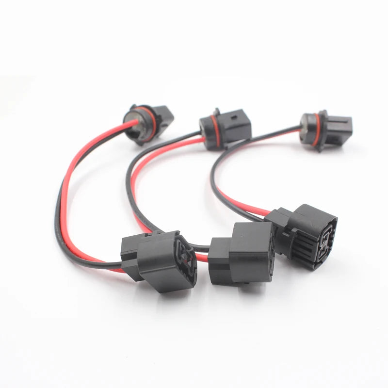 Rockeybright 2pcs P13W 5502 Extension Wiring Harness for Headlight Fog Light DRL Car Light