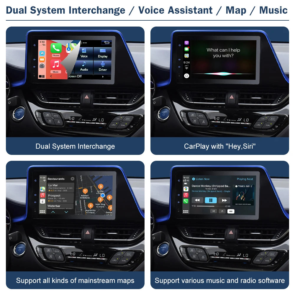 CN Wireless Carplay Android Auto Support Camera AirPlay For TOYOTA Touch2 Entune2.0 Prius  | AUTOKITSHOP