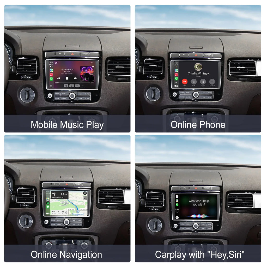 For Volkswagen Touareg With 8-inch Screen RNS850 2010-2018 Carplay Android Auto Mirroring