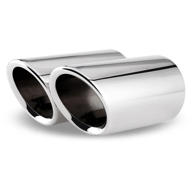 2PCS Car Exhaust Tips For Volkswagen VW Tiguan 2017 2018 2019 MK2 Exhaust Muffle for Volkswagen MK6 MK2 MK7 - Automotive