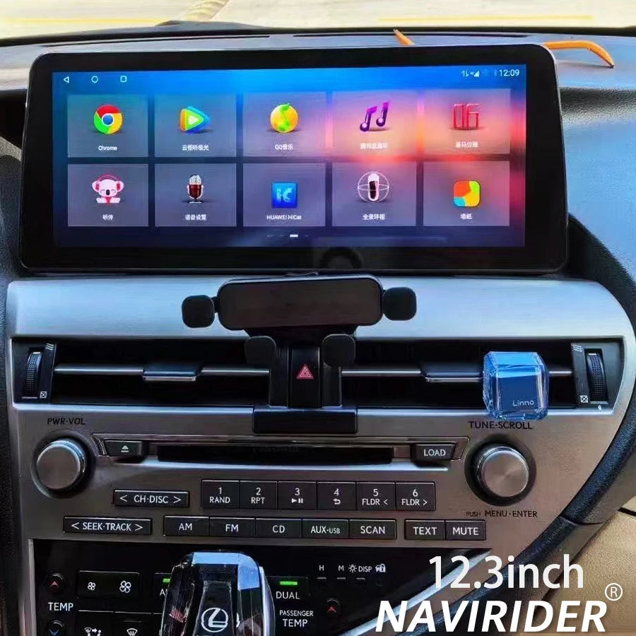Navi Stereo Built-in 360 For LEXUS RX270 RX300 RX350 2009-2015 CarPlay Car Multimedia Vide