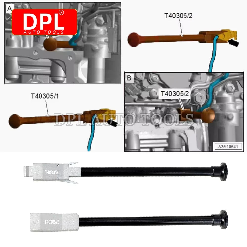 T40305 Transmission Disassembly Tool 2PCS For Audi A4L B9 A6L Q5L 0CK DSG Gearbo for Audi Q5L A6L A4L - Automotive LED L