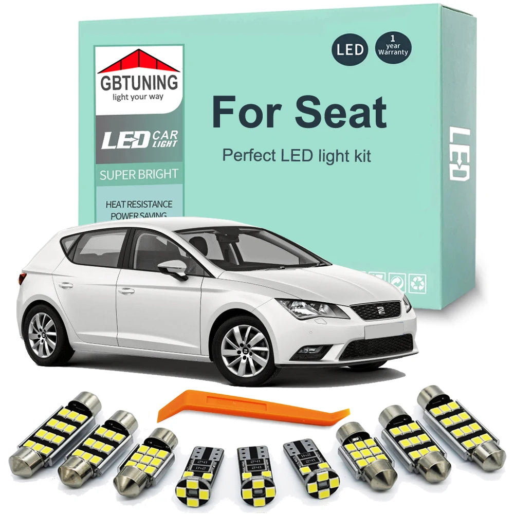LED Interior Light Kit for Seat Leon 1M 1P 5F Ibiza 6J 6P Alhambra Ateca Arona Exeo Altea Toledo - Canbus Error-Free ...