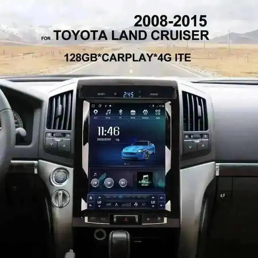 12.1inch For TOYOTA LAND CRUISER LC200 2008 - 2015 Car Radio Android 15 Qled Screen Stereo | AUTOKITSHOP