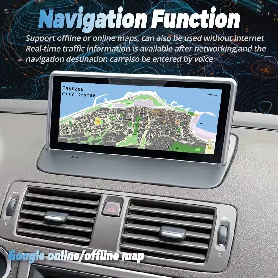 8.8" Qled Screen 256GB Android 15 Car Radio Multimedia For VOLVO C30 S40 C70 2004 - 2011 N
