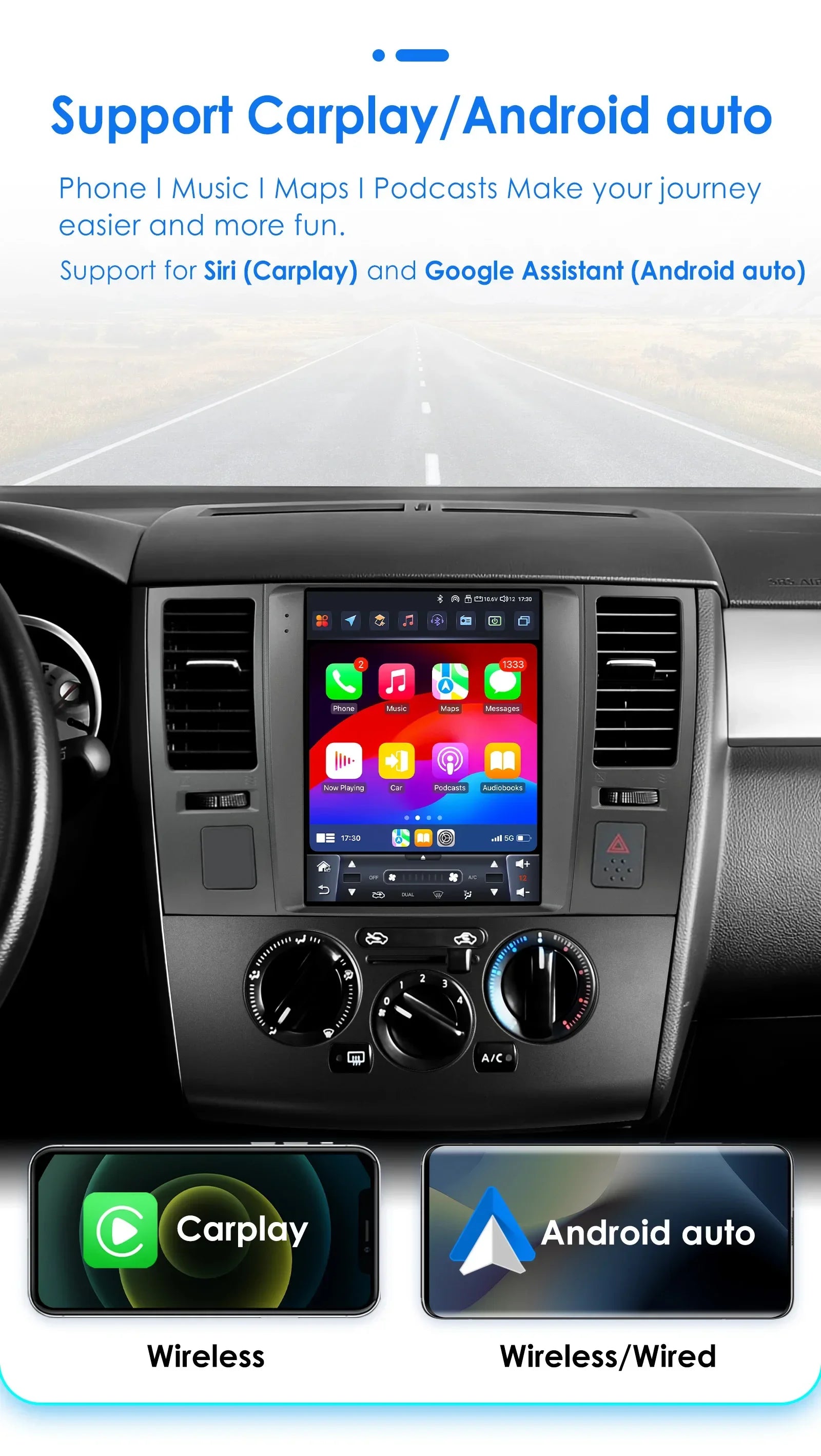 9.7"Android 13 Autoradio for Nissan Tiida C11 2004-2013 Multimedia player Car radio GPS na