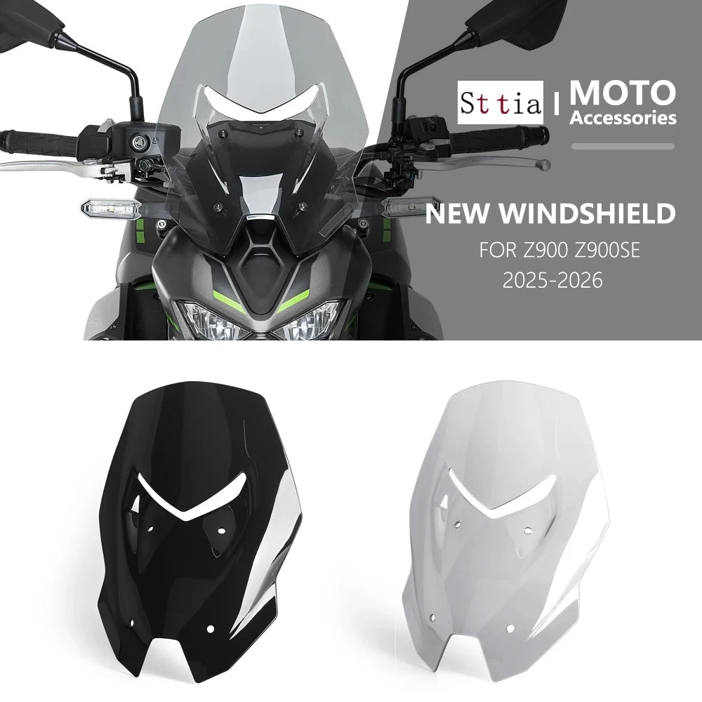 Z900 For Kawasaki Z900 SE Z900SE Z 900 SE 2025 2026 Motorcycle Front Windshield Wind Deflector S - Automotive LED Light