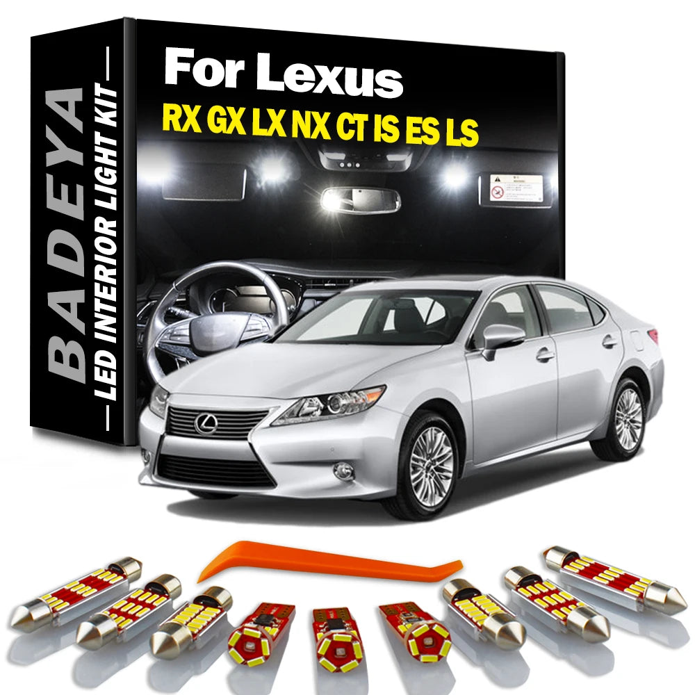 Car LED Interior Light Kit For Lexus RX GX LX NX CT IS ES LS 200 250 300 350 400 430 450 4