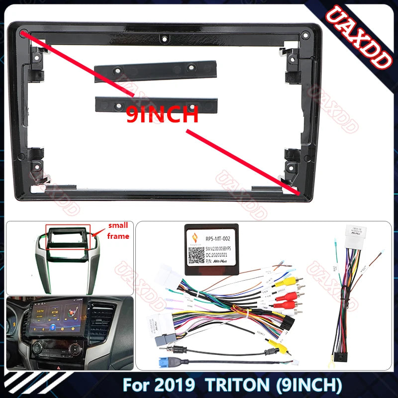 Car DVD MP5 Radio Android Stereo Dashboard Screen Video Player Harness FOR 2019 MITSUBISHI