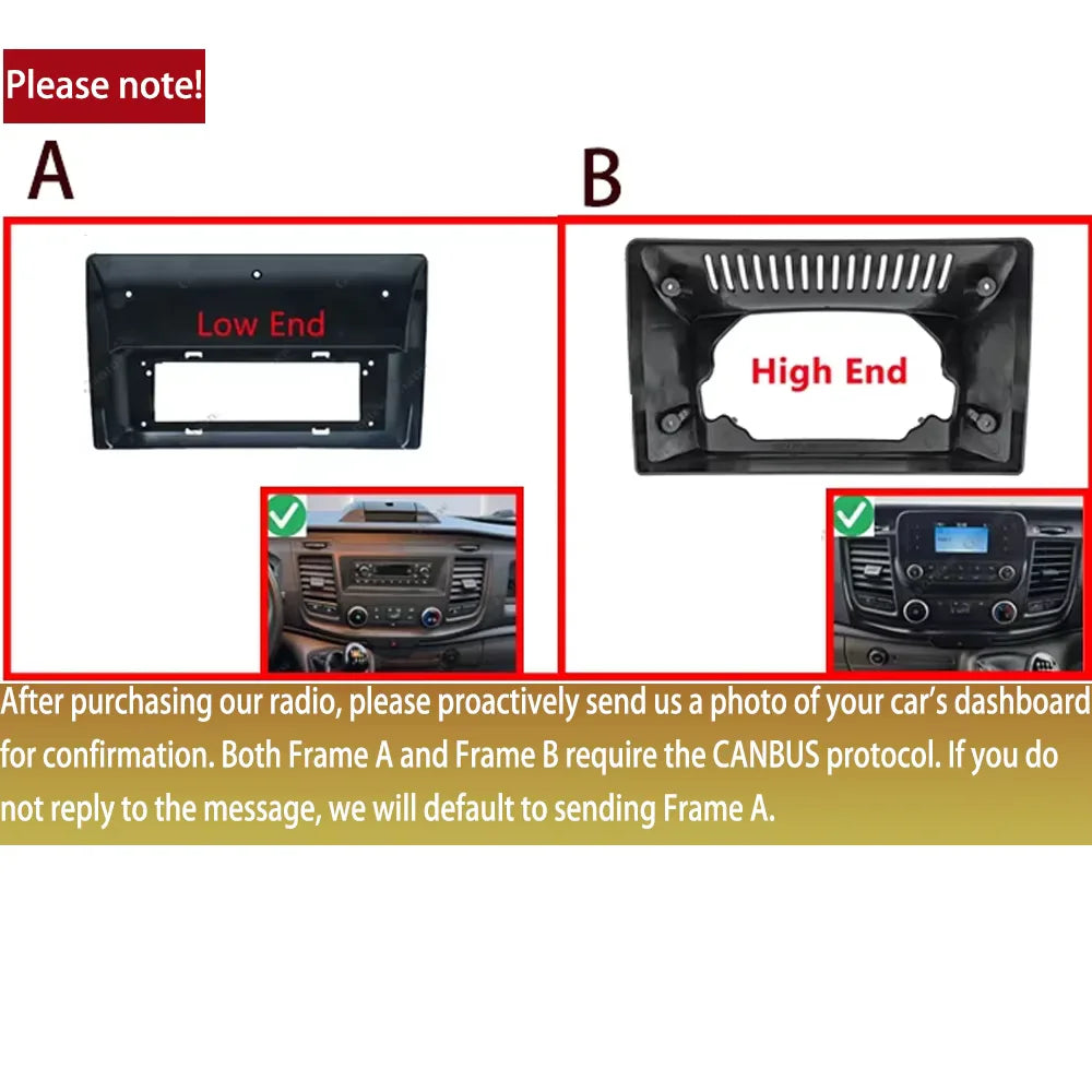 Android 15 For Ford Transit Custom Van 2020 - 2024 Car Radio Multimedia Video Player Carpl | AUTOKITSHOP