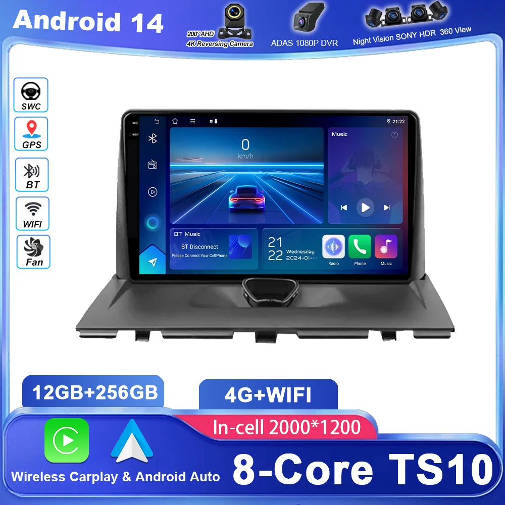 Android 15 For Peugeot Expert 2 For Citroen Jumpy For Fiat Scudo For Toyota Proace 2007-20