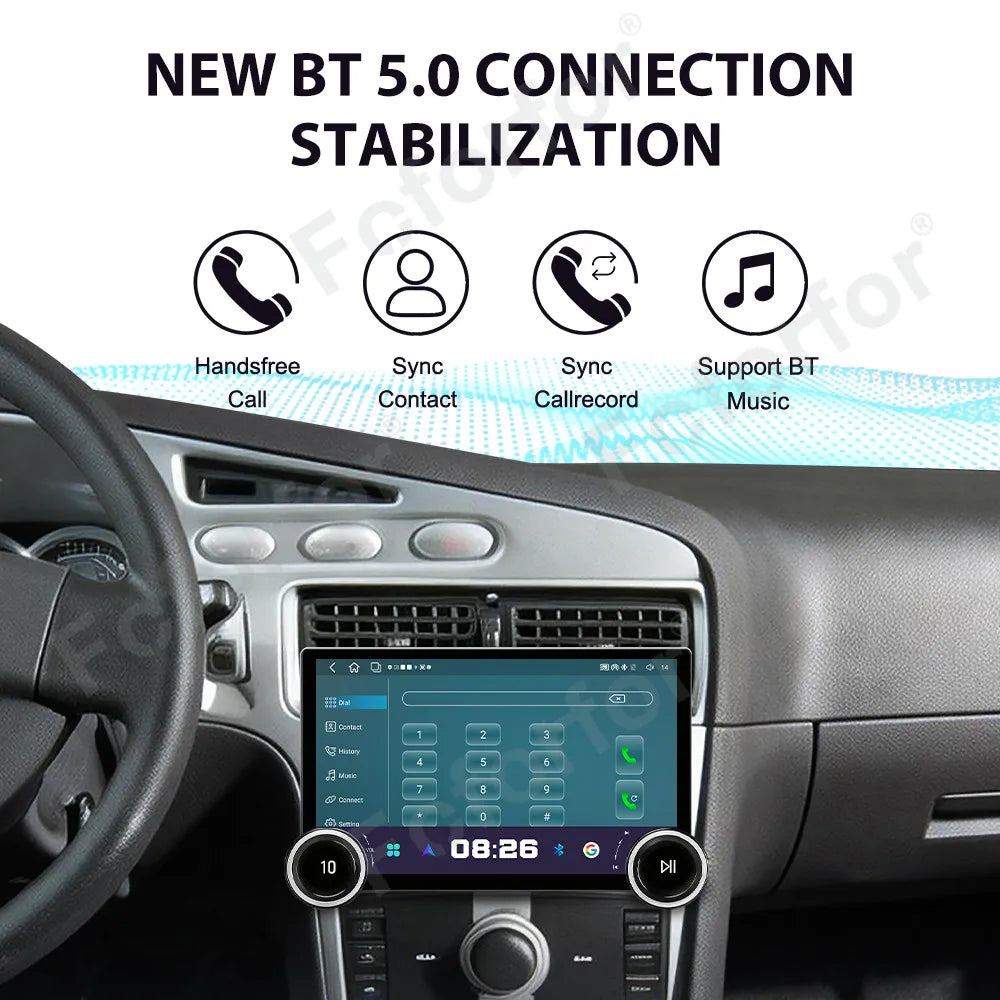 Smart Car Media 11.5 Inch Android 15 HD Touch Screen GPS Navi Wireless CarPlay Stereo Head