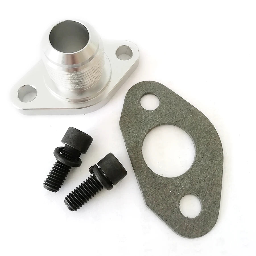 AN12 Turbo Oil Drain Adapter Return Flange Aluminum For Garrett GT28 GT30 GT35