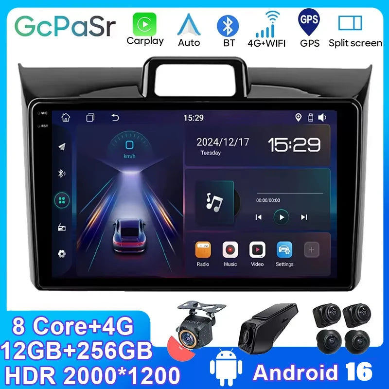 Car Android For Toyota Corolla Axio 2 Fielder 3 E160 2012 - 2021 Auto Radio Stereo Head Un