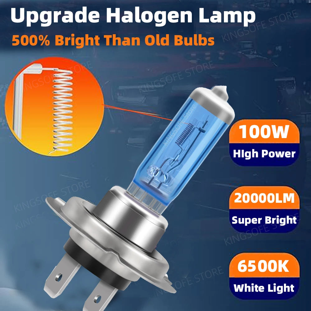 High Performance 100W Halogen Headlight Bulb For Mercedes Benz W204 W211 W212 W203 W176 W1