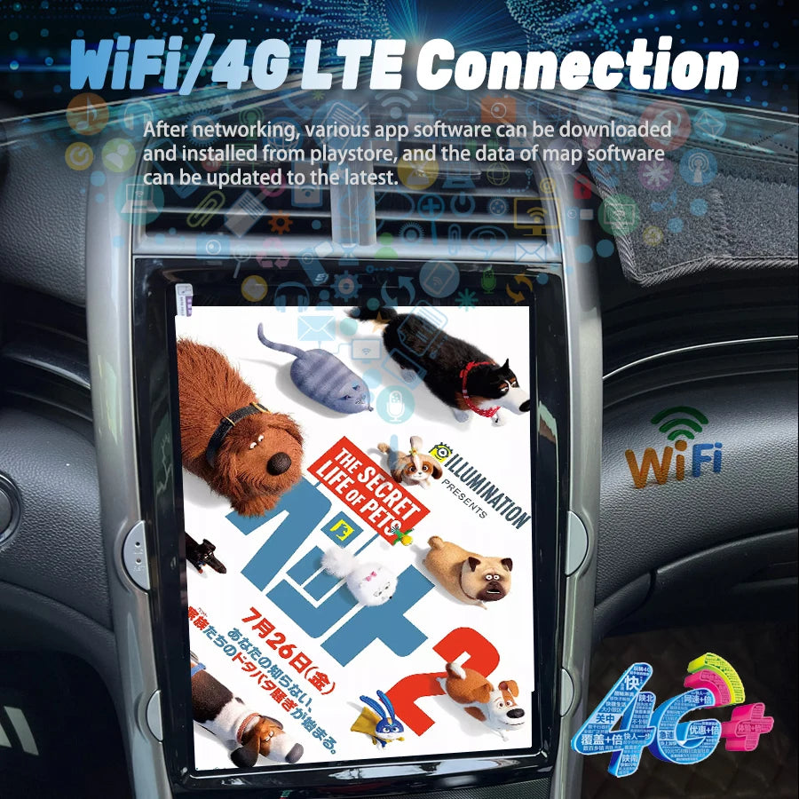 12.1" 2Din Car Radio Android 14 Screen For Chevrolet Malibu LTZ 2015 Multimedia Video Play | AUTOKITSHOP