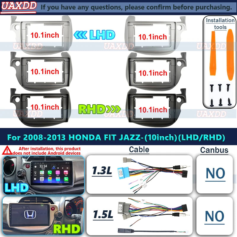 For Honda 2008-2013 Fit Jazz car dvd radio Android fascia multimedia MP5 video Audio stere