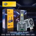 HELLA D SERIES D1S D3S LED Car Headlights Bulbs D2S D4S D5S D8S Turbo Lights 6500K 35W Aut