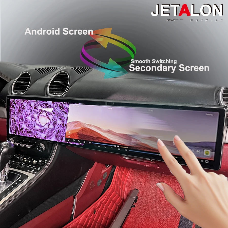 Multimedia Video Player For Porsche Cayman 718 2016-2023 Android15 12.3inch Dual Screen Au | AUTOKITSHOP